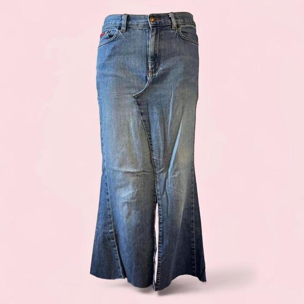 Reworked vintage‎ denim maxi skirt 💙